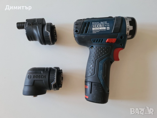 Комплект два винтоверта зарядно и батерии Bosch GSR 12V-15 FC и GSR 12V-30, снимка 11 - Винтоверти - 55088411