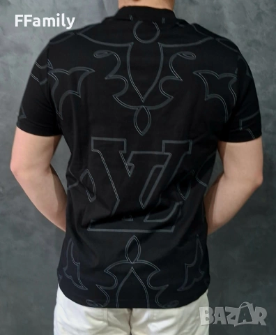 Черна \ Бяла Тениска Louis Vuitton [S - XXL], снимка 3 - Тениски - 54149781