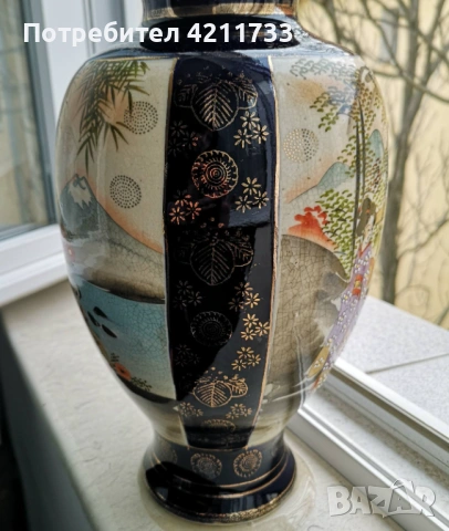 ЛУКС азиятска ваза НОВО, снимка 4 - Вази - 54217976