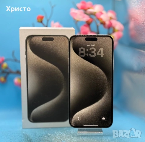 Apple iPhone 15 Pro Max, 256GB, 5G, Natural Titanium , снимка 2 - Apple iPhone - 54386156