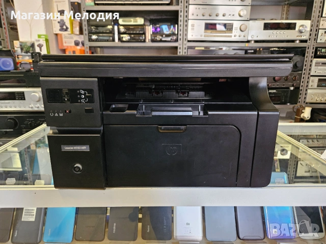 Принтер HP LaserJet M1132 MFP (3-в-1) – Пълен комплект кабели + Работещ тонер, снимка 10 - Принтери, копири, скенери - 54879106