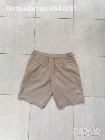 Мъжки къси панталони Uniqlo, светло кафяви, като нови, размер L, снимка 2 - Къси панталони - 55011748