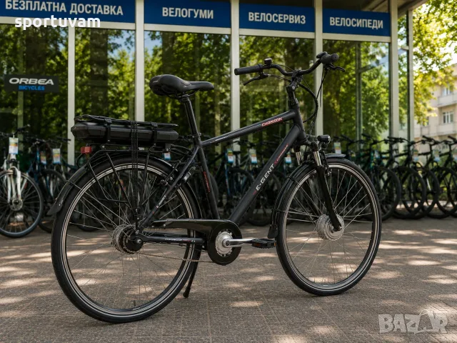 НОВ Електрически Велосипед Chrisson E-Gent 28 Black Matt - БЕЗПЛАТНА ДОСТАВКА, снимка 2 - Велосипеди - 55390338