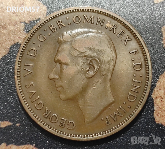 Английски монети - 2 бр.› Крал Джордж VI (1939-1948), снимка 2 - Нумизматика и бонистика - 50767762