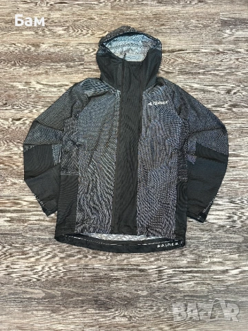 Оригинално мъжко водонепромокаемо яке Adidas Terrex размер С, снимка 2 - Якета - 54383063
