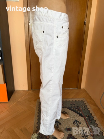 Мъжки бели дънки Massimo Dutti, снимка 4 - Дънки - 54564659