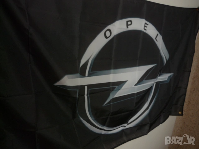 Opel Знаме кола банер емблема автомобили реклама черно фенове лого гараж сервиз магазин авточасти де, снимка 2 - Декорация за дома - 54663526