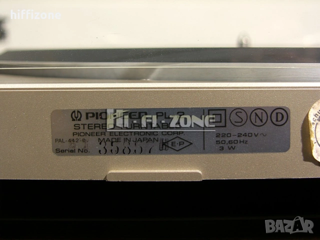 Грамофон Pioneer pl-2, снимка 13 - Грамофони - 54861112