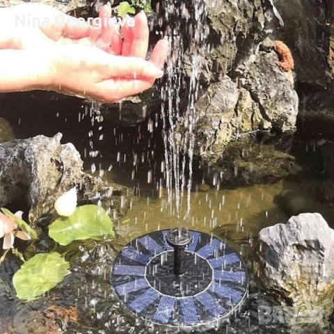 Соларен фонтан с три режима на разпръскване на водата, снимка 7 - Градински мебели, декорация  - 54291636