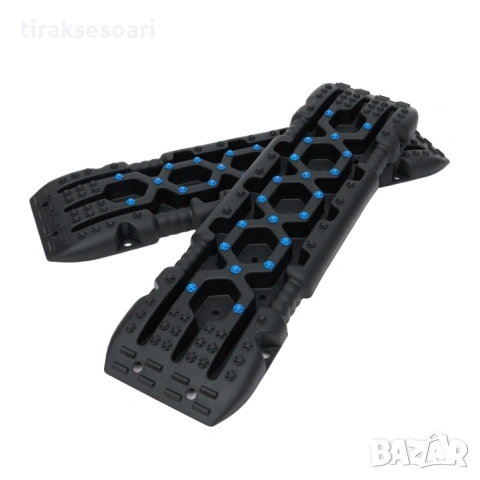 Подложки с шипове против буксуване за гуми 104x28см комплект 2 бр тракшън пътеки за сняг кал пясък