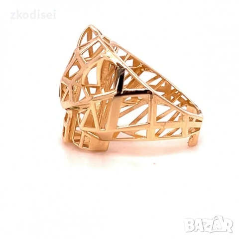 Златен дамски пръстен Cartier 7,05гр. размер:56 14кр. проба:585 модел:37758-5, снимка 4 - Пръстени - 54134035