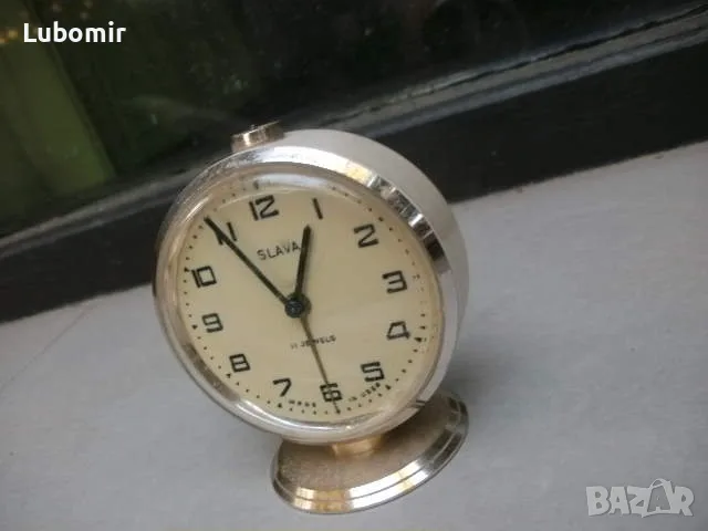 Античен руски часовник / будилник / - механичен ! - Slava ! Made in USSR ! 
