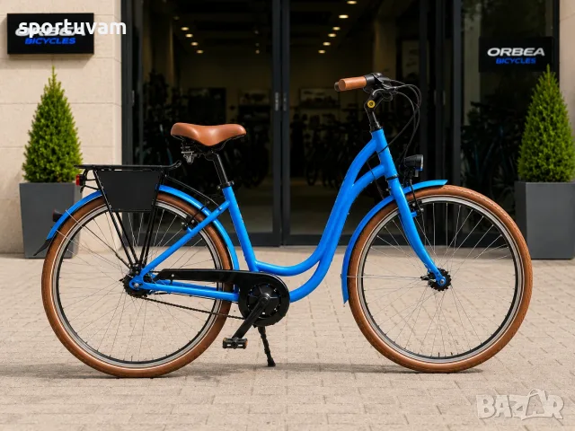 НОВ Градски Велосипед Tretwerk Elegance 28 Blue Low Step - БЕЗПЛАТНА ДОСТАВКА, снимка 3 - Велосипеди - 55389966