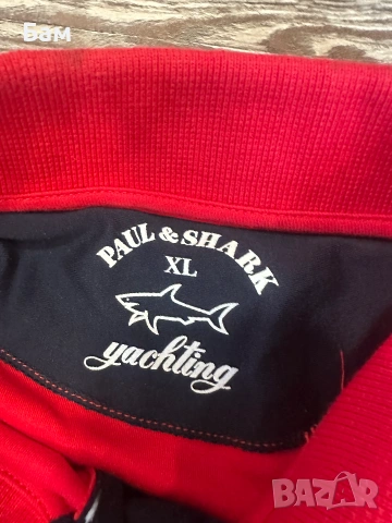 Оригинална мъжка тениска с яка Paul & Shark Yachting размер ХЛ, снимка 4 - Тениски - 55071831