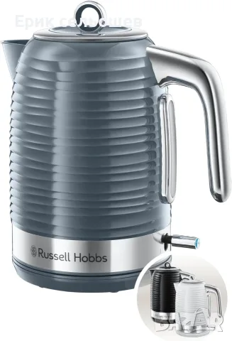 Russell Hobbs Inspire Grey 24363-70 Електрическа кана 1.7L 2400W, снимка 5 - Кани - 55421589