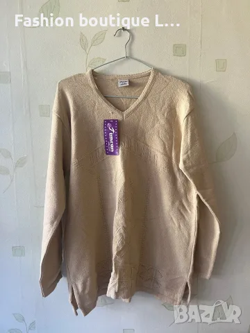 3 евро 💶 Нова дамска блуза с етикет в кремав цвят M / L размер ❤️, снимка 5 - Блузи с дълъг ръкав и пуловери - 55579044