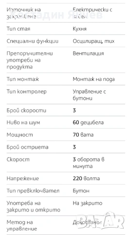 Настолен вентилатор внос, снимка 3 - Вентилатори - 54609462