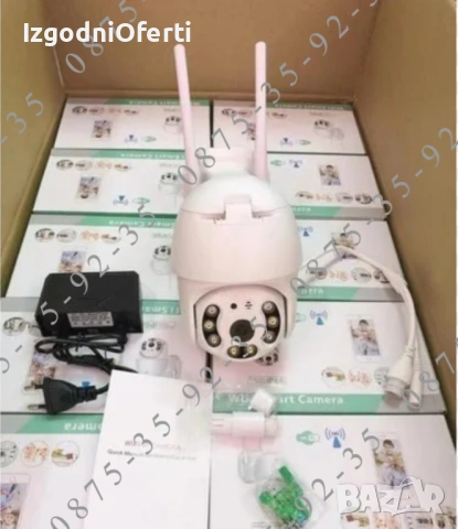 8MP Ultra HD Камера с ICSEE APP. WiFi и LAN свързваWiFi и LAN свързване. Куполна PTZ IP Wi-Fi CAMERA, снимка 3 - IP камери - 50339695