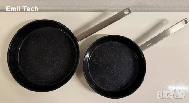 Тигани Lafer 24/28см – неръждаема стомана, индукция, PFAS free, нови, снимка 2 - Съдове за готвене - 54044906