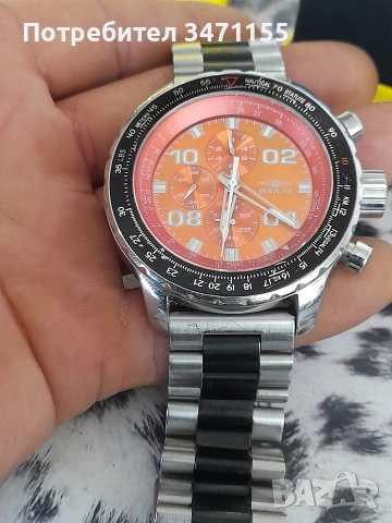 Лимитиран кварцов хронограф Invicta/Инвикта Aviator Tritnite, снимка 4 - Мъжки - 54514092