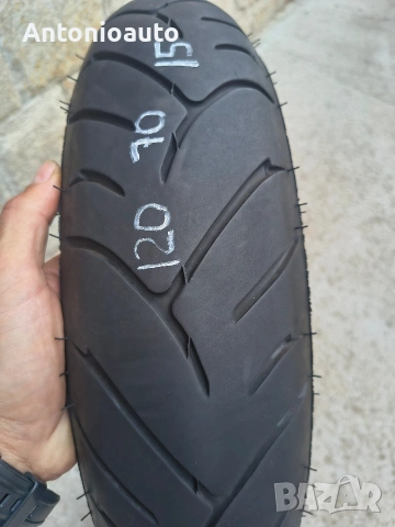 Гума Dunlop Scoot Smart 120 70 15 56S гуми скутер мото, снимка 4 - Гуми и джанти - 55182060