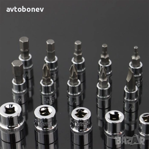 Гедория-комплект 1/4" 46 части, снимка 3 - Аксесоари и консумативи - 54869707
