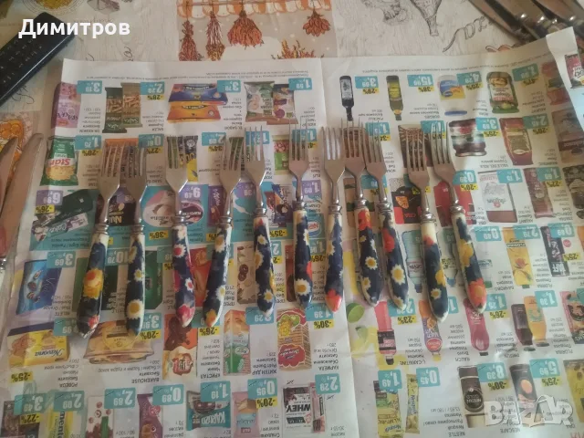 Комплекти ножове и вилици, снимка 2 - Прибори за хранене, готвене и сервиране - 55630763