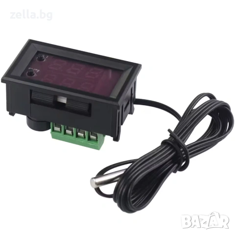 Дигитален термостат 12V с NTC сонда и реле – прецизен контрол за инкубатор, аквариум 10013, снимка 17 - Друга електроника - 54655941