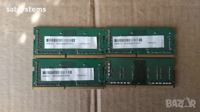4 броя SO-DIMM Memory Module Micron+SKhynix Kit 4x4GB DDR4 2400MHz( PC4-19200 ) CL11 1.2V, снимка 5 - RAM памет - 54596735