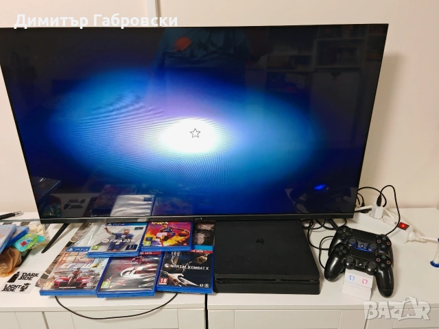 PS4 Playstation 4 slim 500GB с два джойстика, снимка 2 - PlayStation конзоли - 54077791