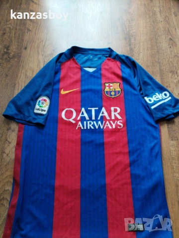 Nike Barcelona 2016-17 -мъжка футболна тениска М, снимка 3 - Тениски - 54491325