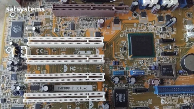 Дънна платка Asus P4P800-E Deluxe Socket 478 CPU+FAN+RAM, снимка 3 - Дънни платки - 55481136