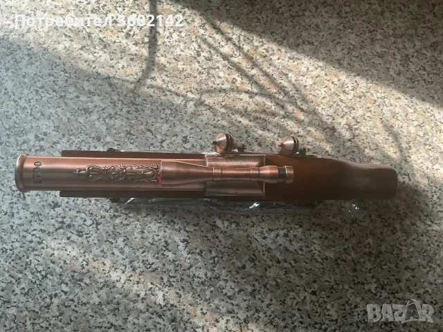 Пистолет запалка по старинен модел от 1700г., снимка 3 - Запалки - 55425704