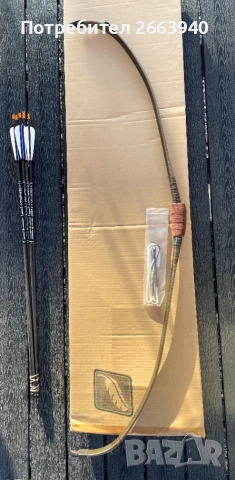 Корейски лък White Feather Horsebow Forever Carbon - 53” + карбонови стрели