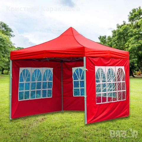 3БР Страници с прозорец за шатра 3х3м, снимка 3 - Градински мебели, декорация  - 54266234