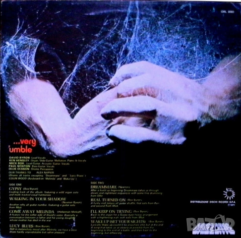 Грамофонни плочи Uriah Heep ‎– ...Very 'Eavy ...Very 'Umble, снимка 2 - Грамофонни плочи - 55245414