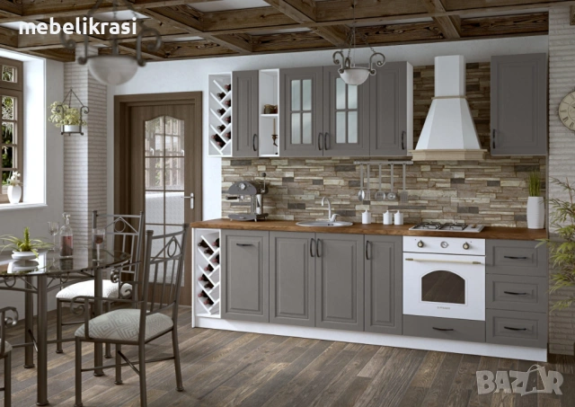 Кухня Винтидж 208В с МДФ врати