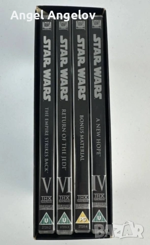 Star Wars Trilogy IV + V + VI Collection 4 Disc Box Set DVD -Super Condition, снимка 3 - DVD филми - 54815456