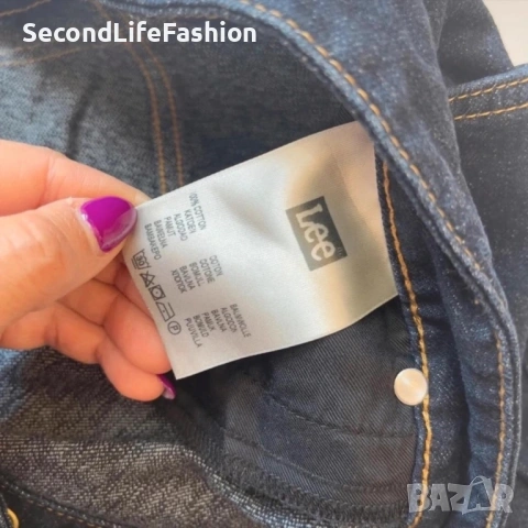 LEE винтидж дънкова пола с копчета размер L, снимка 5 - Поли - 54174686