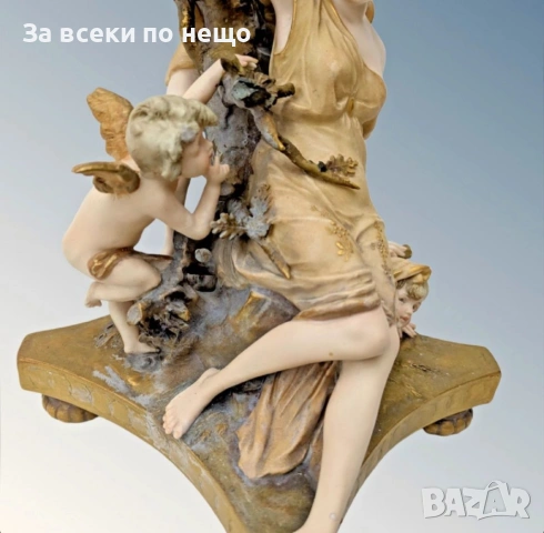 Ernst Wahliss Austria  Circa 1890 “ Любовни игри “ Код P2063, снимка 7 - Колекции - 53997646