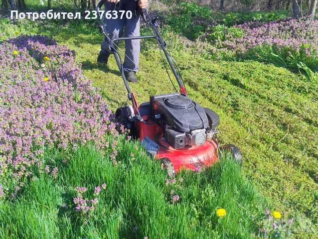 Бензинова самоходна косачка Hanseatic 163cc с ел. стартер (51 см нож), снимка 9 - Градинска техника - 53935450