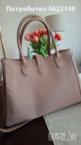  Чанта Lasocki бежева, снимка 5 - Чанти - 54240873