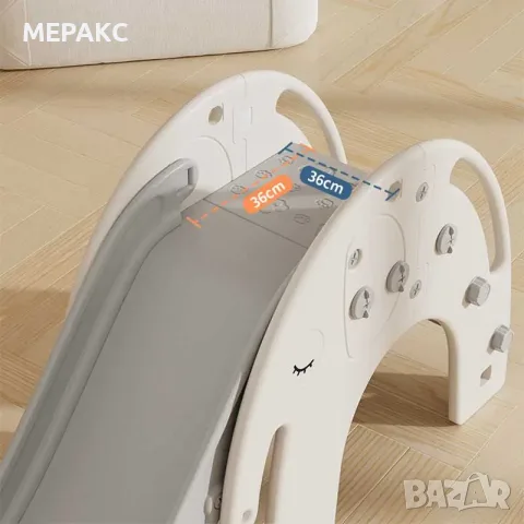 Пързалката, във формата на слонче, с баскетболен кош , снимка 4 - Играчки за стая - 55571922