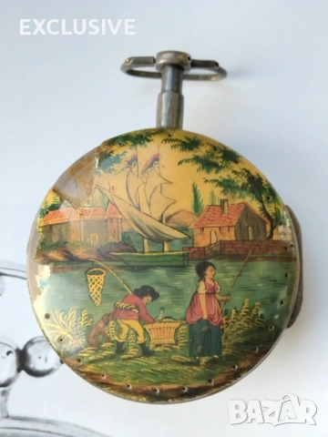 Швейцарски часовник с аларма на Meuron et Comp. 1780 година. Търг от 1 евро!!!, снимка 2 - Джобни - 54881309