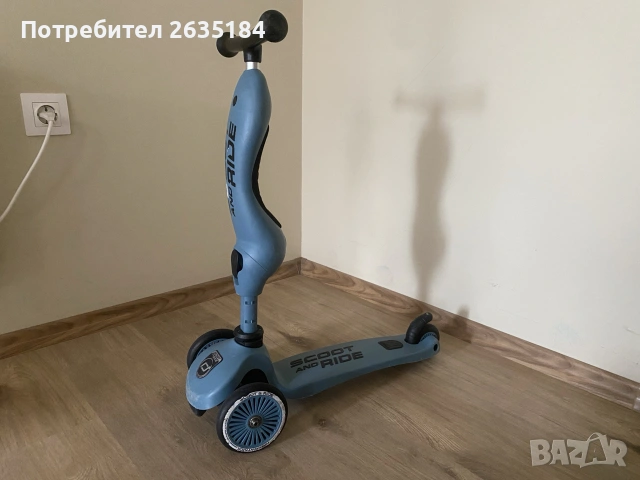 Детска тротинетка Scoot & Ride Highwaykuck 2 в 1, снимка 2 - Детски велосипеди, триколки и коли - 55188508
