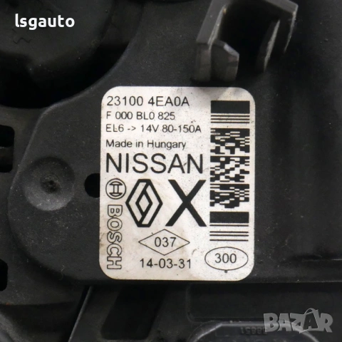 Алтернатор Nissan Qashqai II 2013-2021 ID: 160412 ОЕМ №231004EA0A, снимка 3 - Части - 54612926