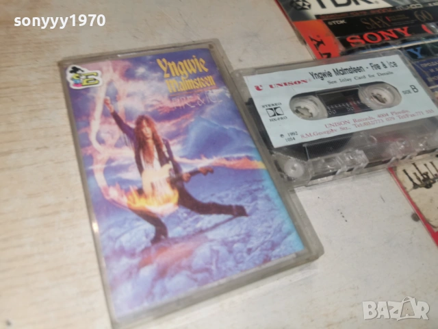YNGWIE MALMSTTEN 1992 UNISON TAPE 1106261833H2E7R, снимка 5 - Аудио касети - 54870877