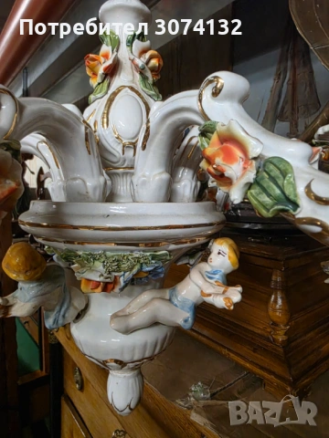Уникален полилей Bassano изработен от порцелан, снимка 4 - Полилеи - 54857578