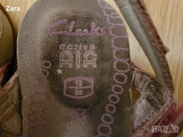 кожени сандали Clarks, 30ти номер, снимка 6 - Детски сандали и чехли - 55492277