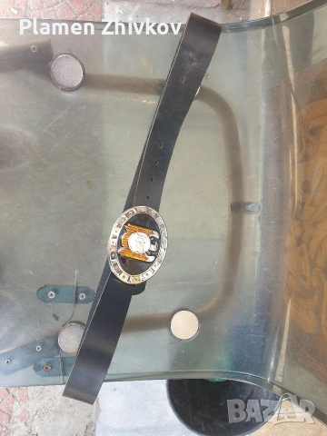 натурална кожа с катарама на известна метъл група , снимка 8 - Чанти - 54111801